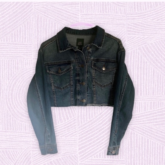 wild fable Jackets & Blazers - Cropped Oversized Jean Jacket